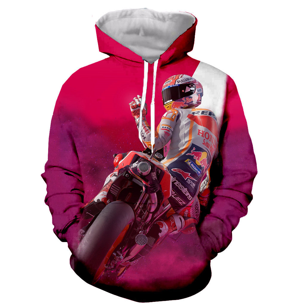 Motorrad-3D-animierte Pullover-Hoodie-Kollektion