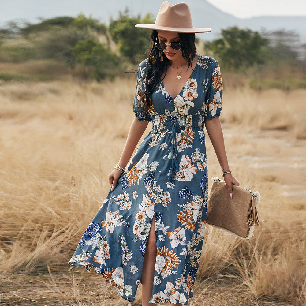 Floral Summer Beach Dress