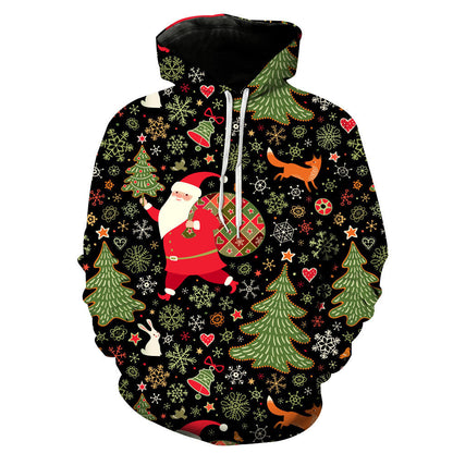 Christmas Pattern Printed Classic Hoodie Collection