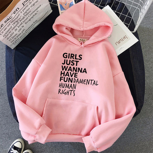 Femininer Hoodie mit Statement-Edition-Print