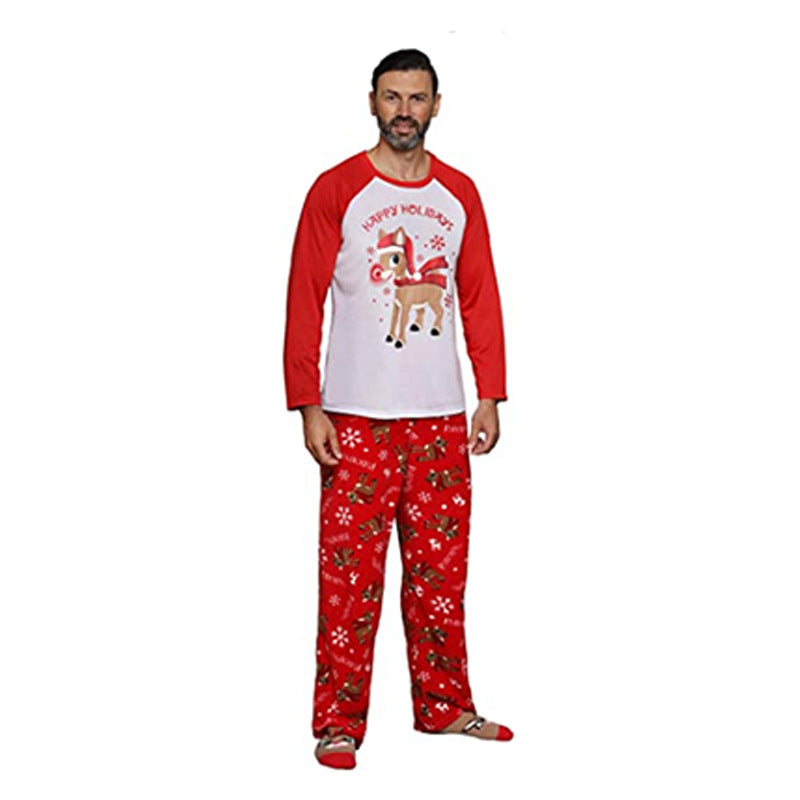 Happy Holidays Christmas Family Matching Pajamas Set