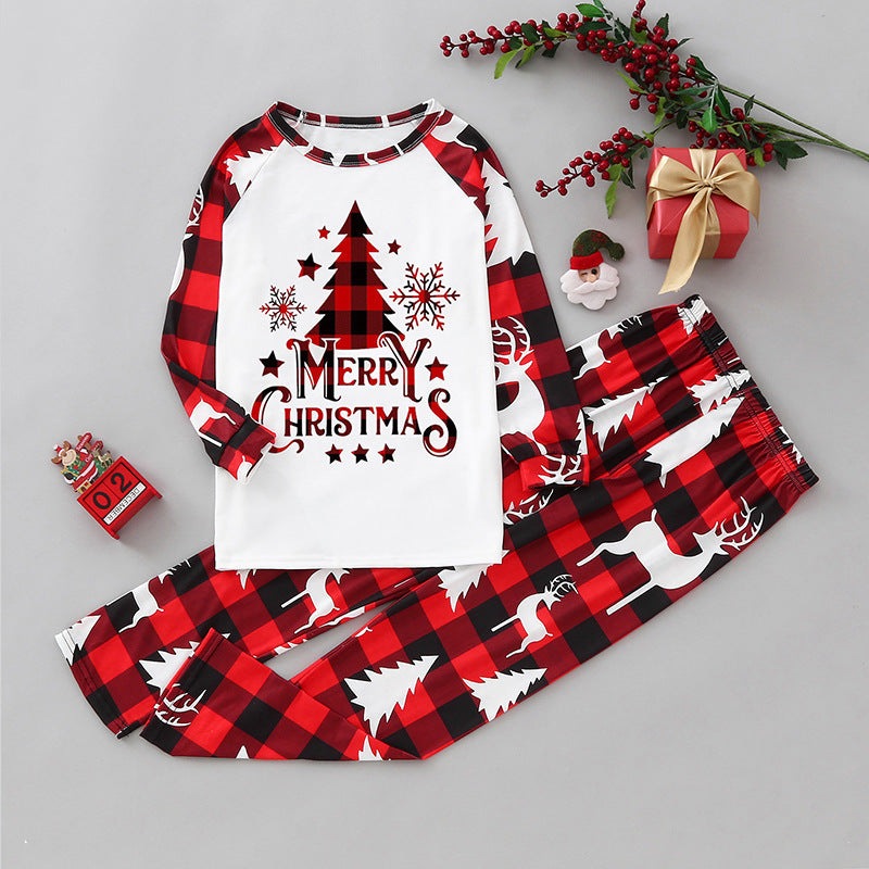 Fashion Family Christmas Print Pajama Set