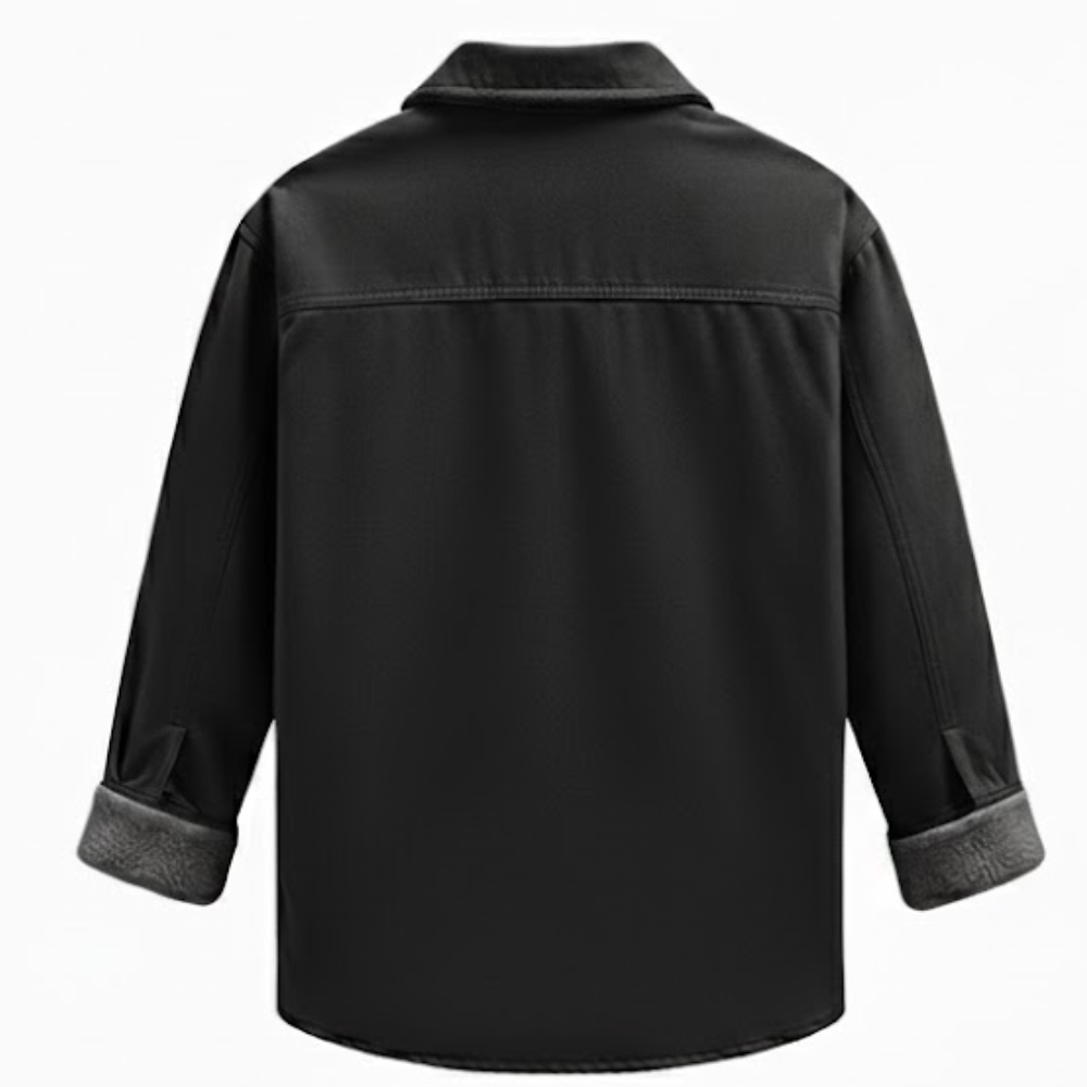 Fleece Lined Cargo Overshirt For Men