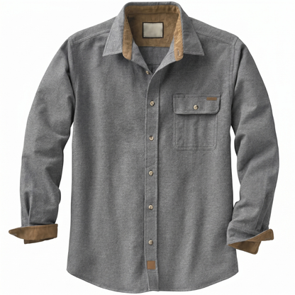 Long Sleeve And Button Down Flannel Shirt For Men