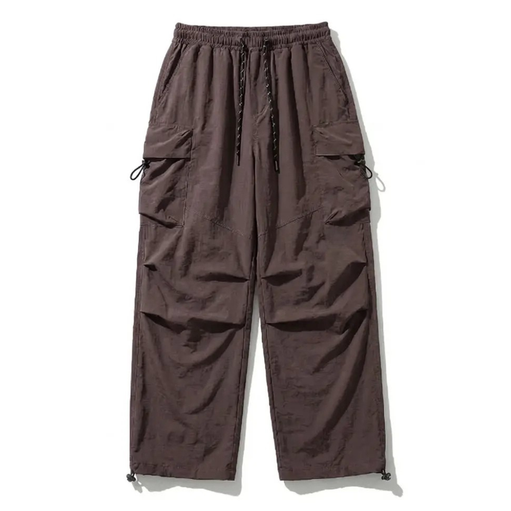 Streetwear Baggy Fit Cargo Trousers With Pockets