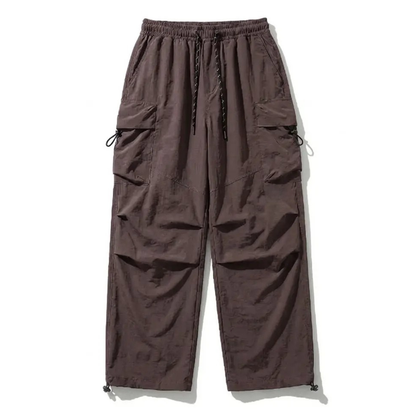 Streetwear Baggy Fit Cargo Trousers With Pockets