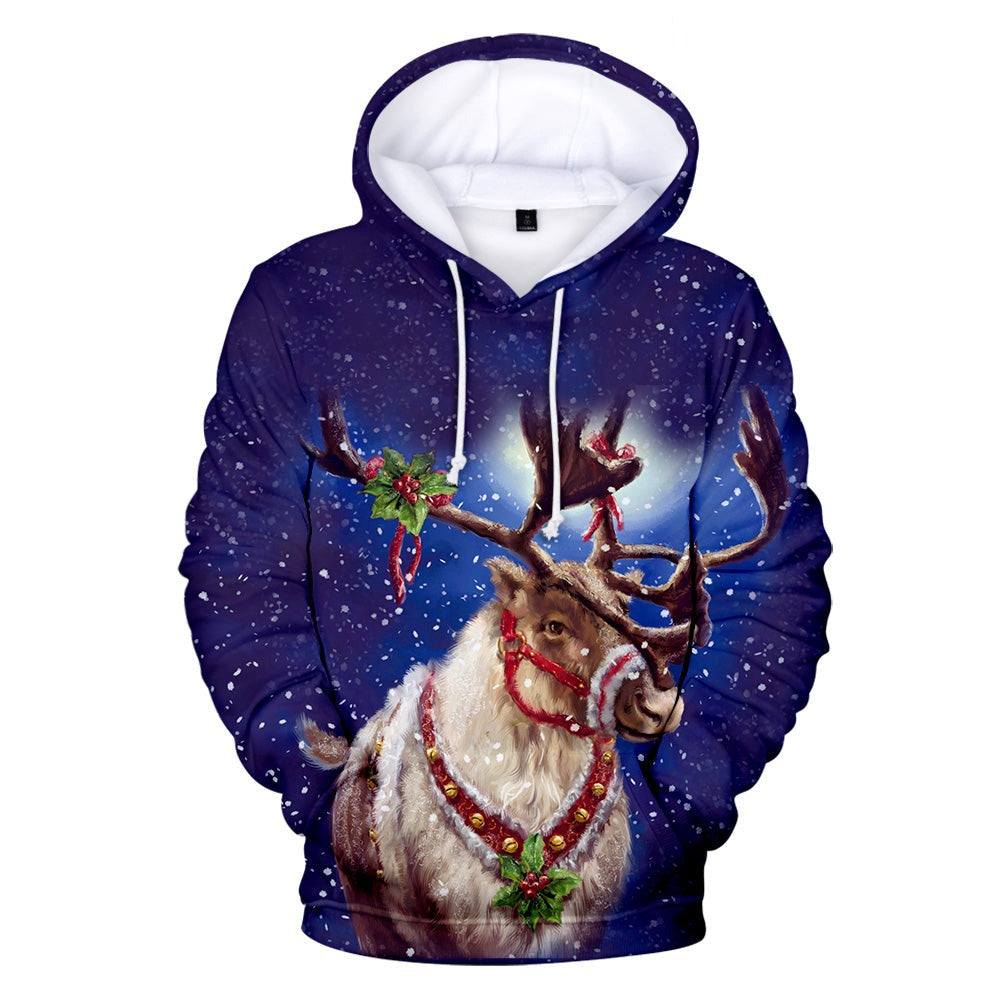 Weihnachts-Digitaldruck-3D-Hoodie-Kollektion