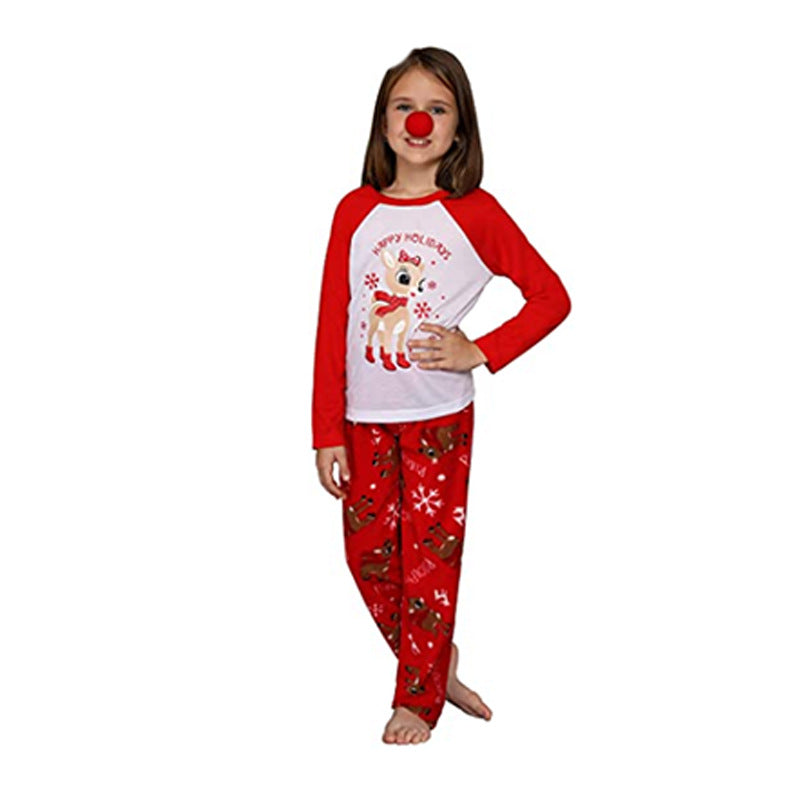 Happy Holidays Christmas Family Matching Pajamas Set