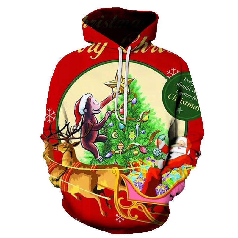 Santa And Christmas Pattern 3D Printed Hoodie Collection