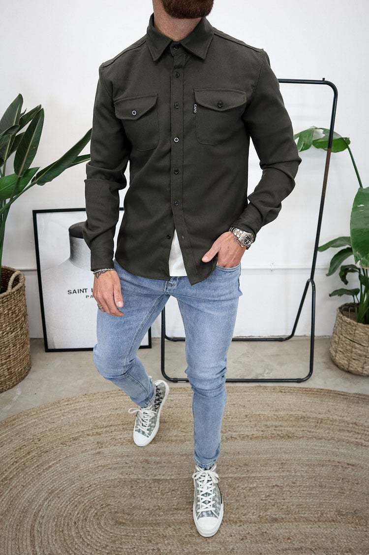 Veste chemise boutonnée