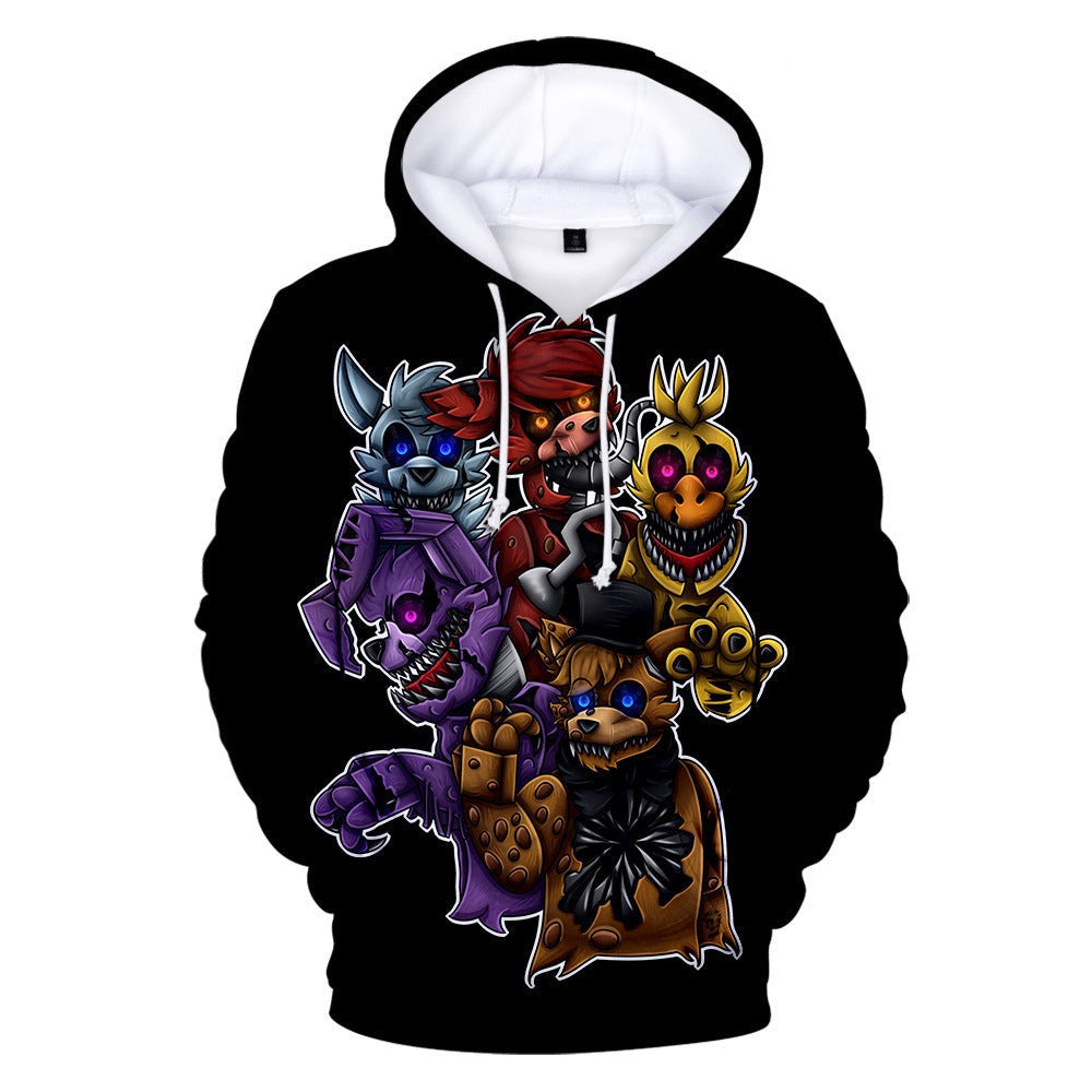 Vibrant Cartoon Digital Printed 3D Hoodie