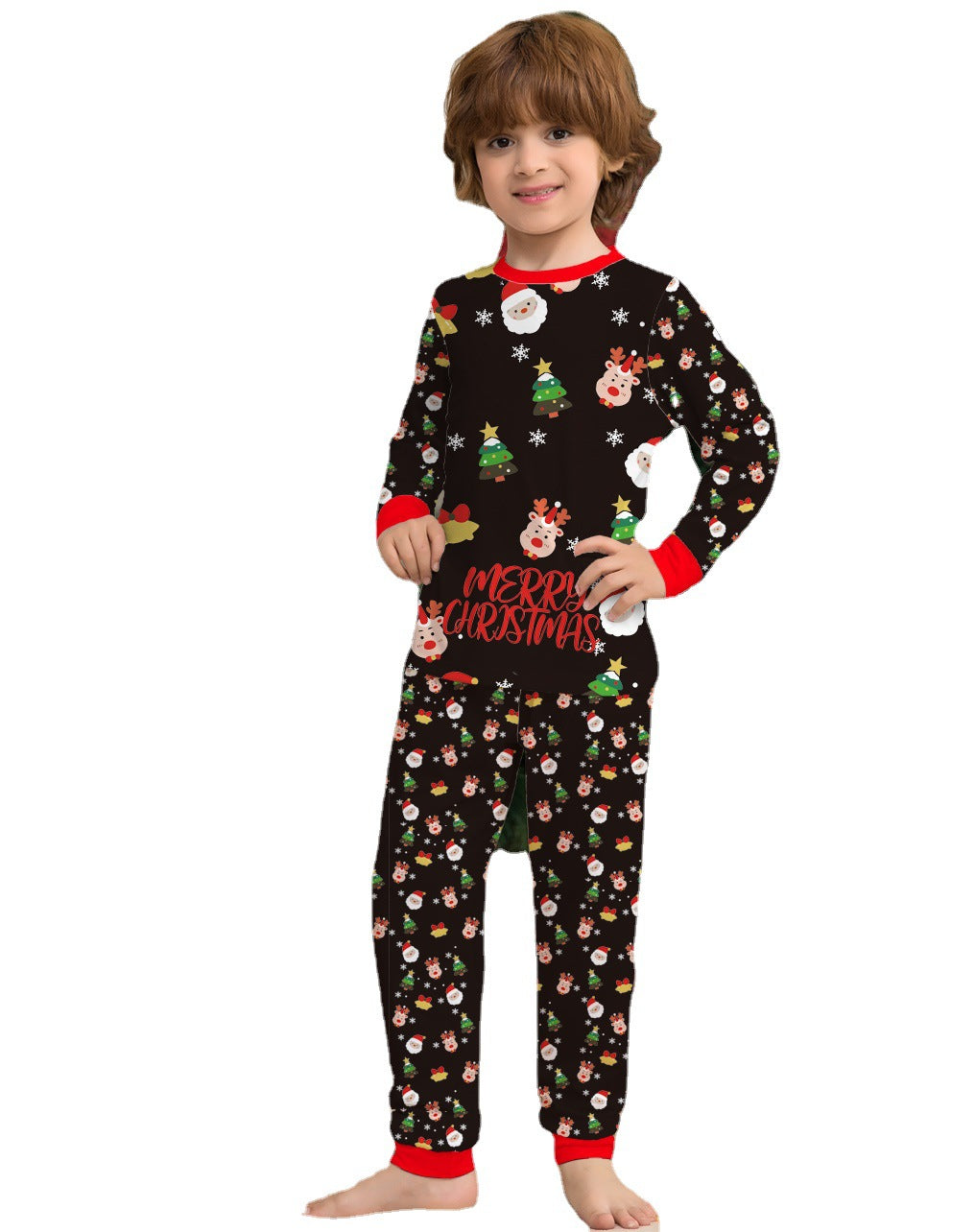 Fashion Christmas Printed Family Matching Pajama Set