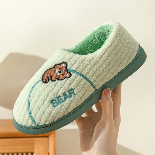 Bear Fuzzy Plush Winter Shoes