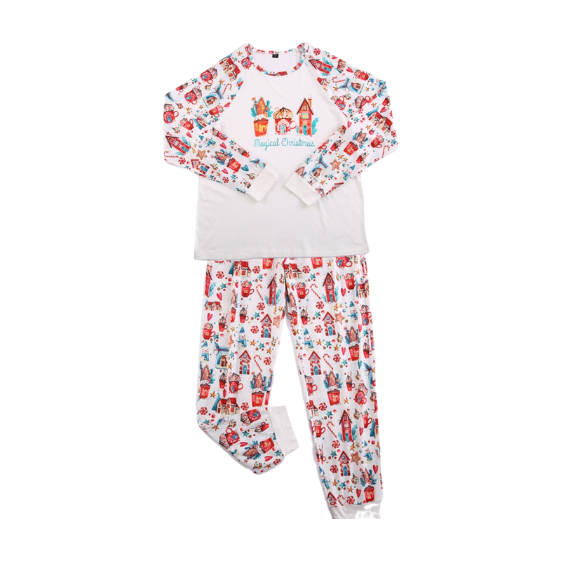 Accueil Ensemble de pyjamas assortis pour la famille de Noël magique