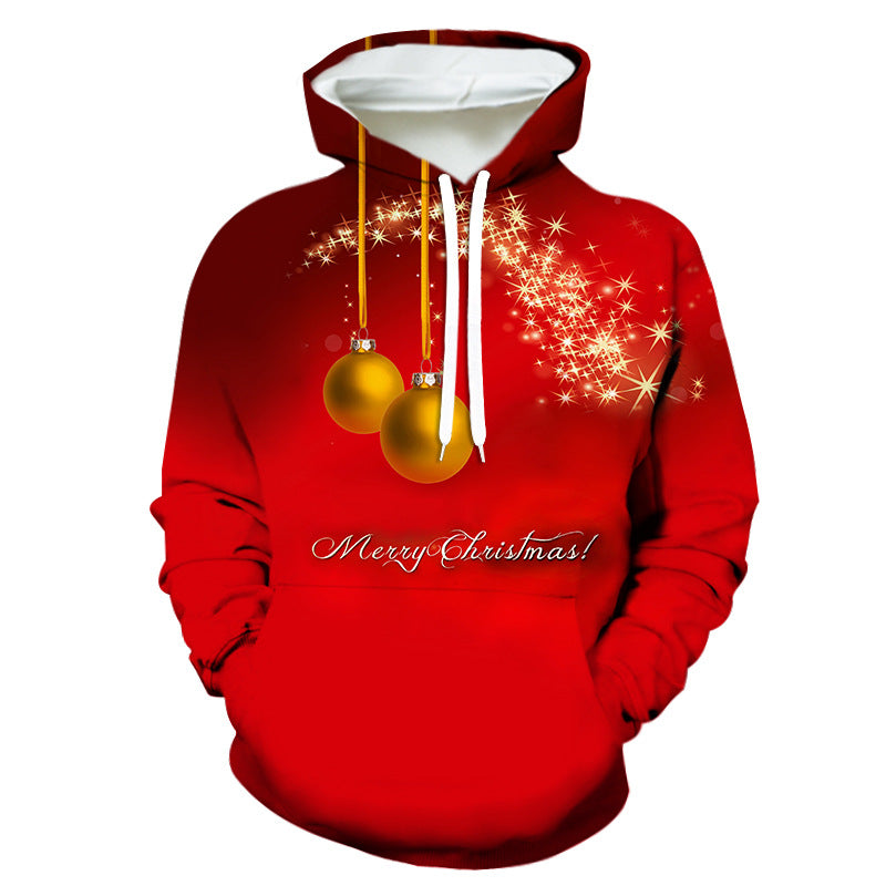 Christmas Fashion Santa 3D Printed Hoodie