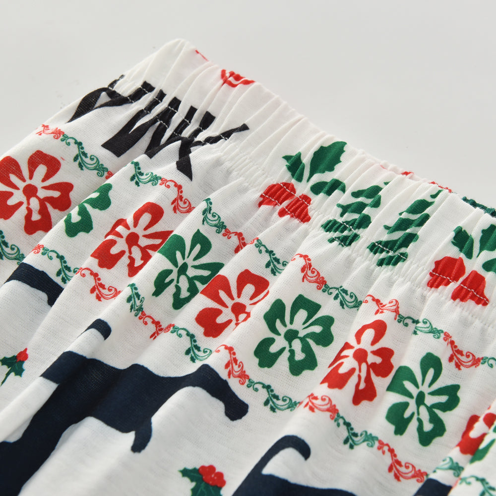 Merry Christmas Printed Family Matching Pajamas Set