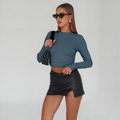 Set Of 3 Slim Fit Long Sleeve Top For Women