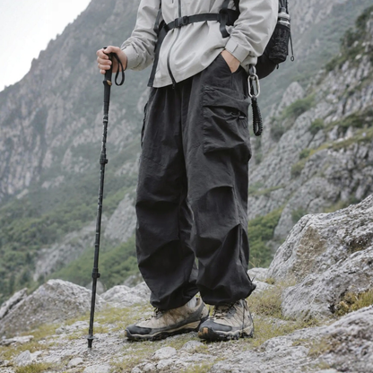 Streetwear Baggy Fit Cargo Trousers With Pockets