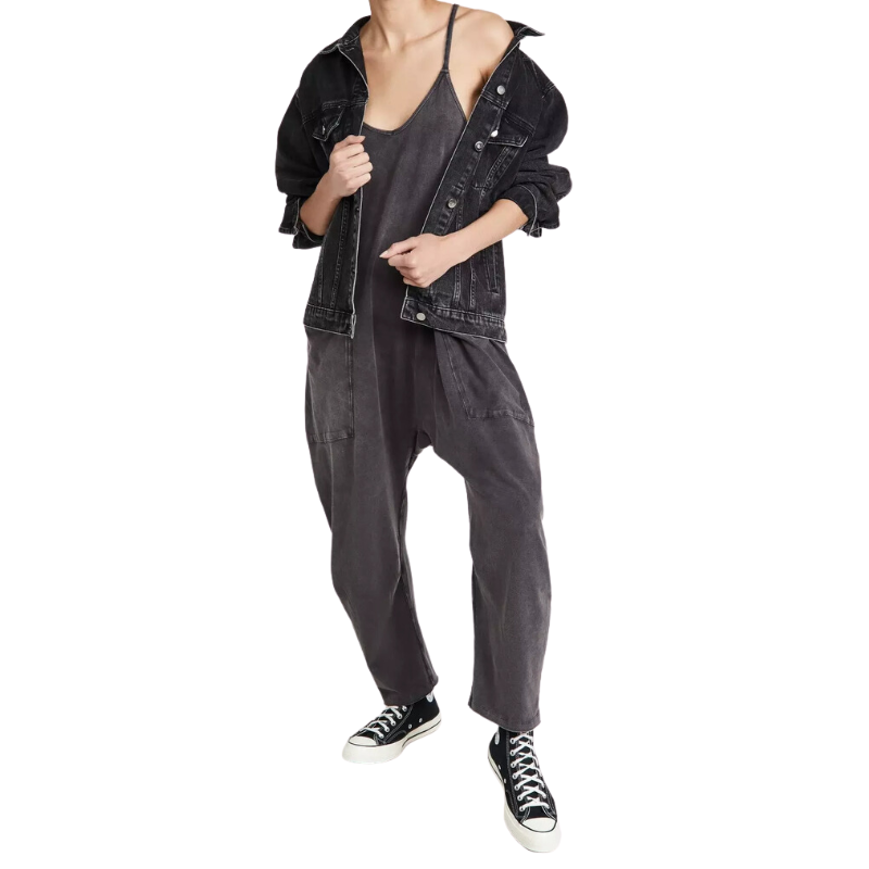 Wide Length Jumpsuit With Pockets-My Comfy Blouse