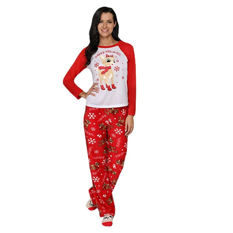 Happy Holidays Christmas Family Matching Pajamas Set