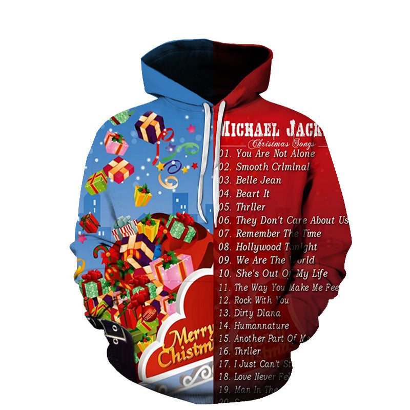 Christmas Themed Printed 3D Hoodie Collection