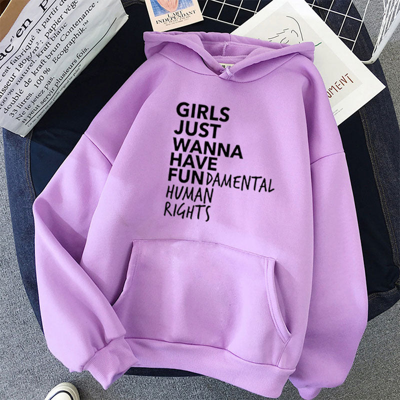 Feminine Statement Edition Printed Hoodie