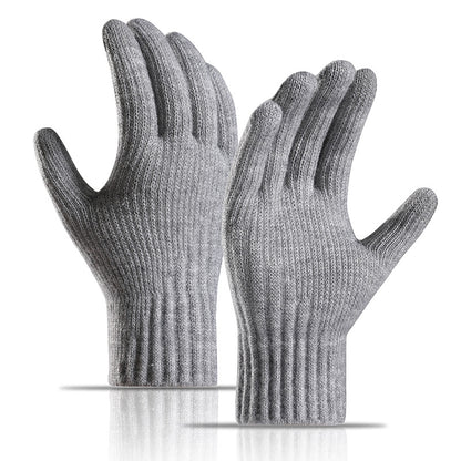 Winter Fleece Lined Padded Knitted Gloves