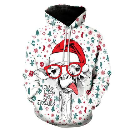 Christmas Pattern Printed Classic Hoodie Collection