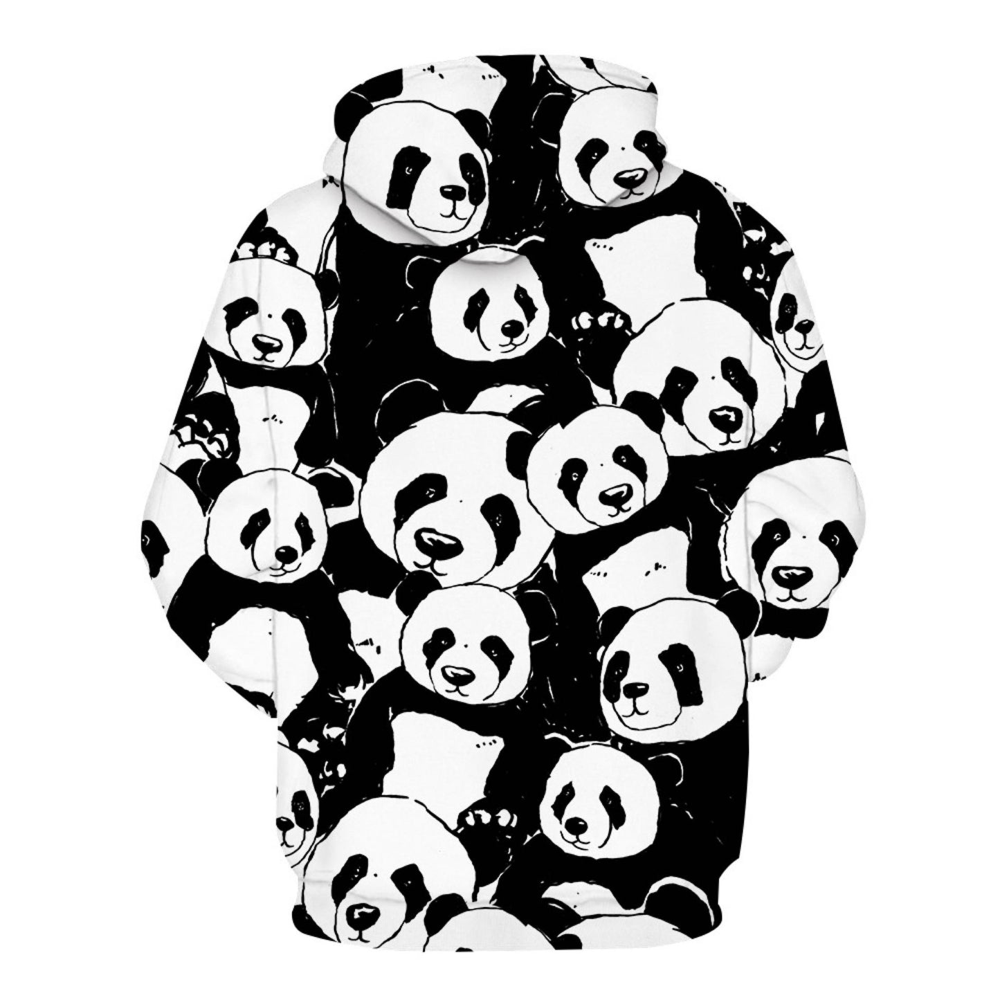 Panda 3D Digital gedruckter Kausal-Hoodie