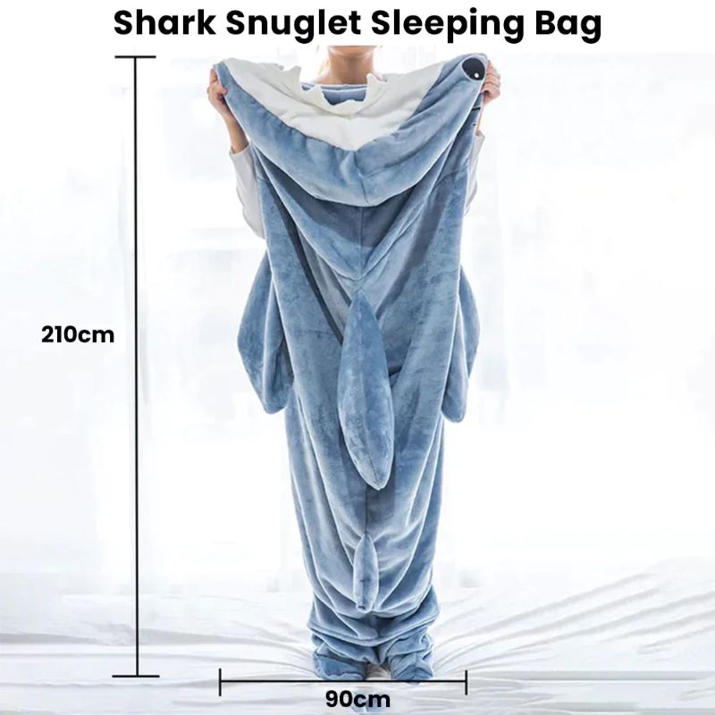 Snug Hooded Shark Blanket