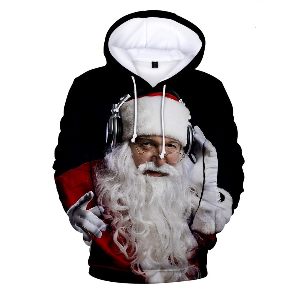 Collection de sweats à capuche 3D imprimés numériquement de Noël