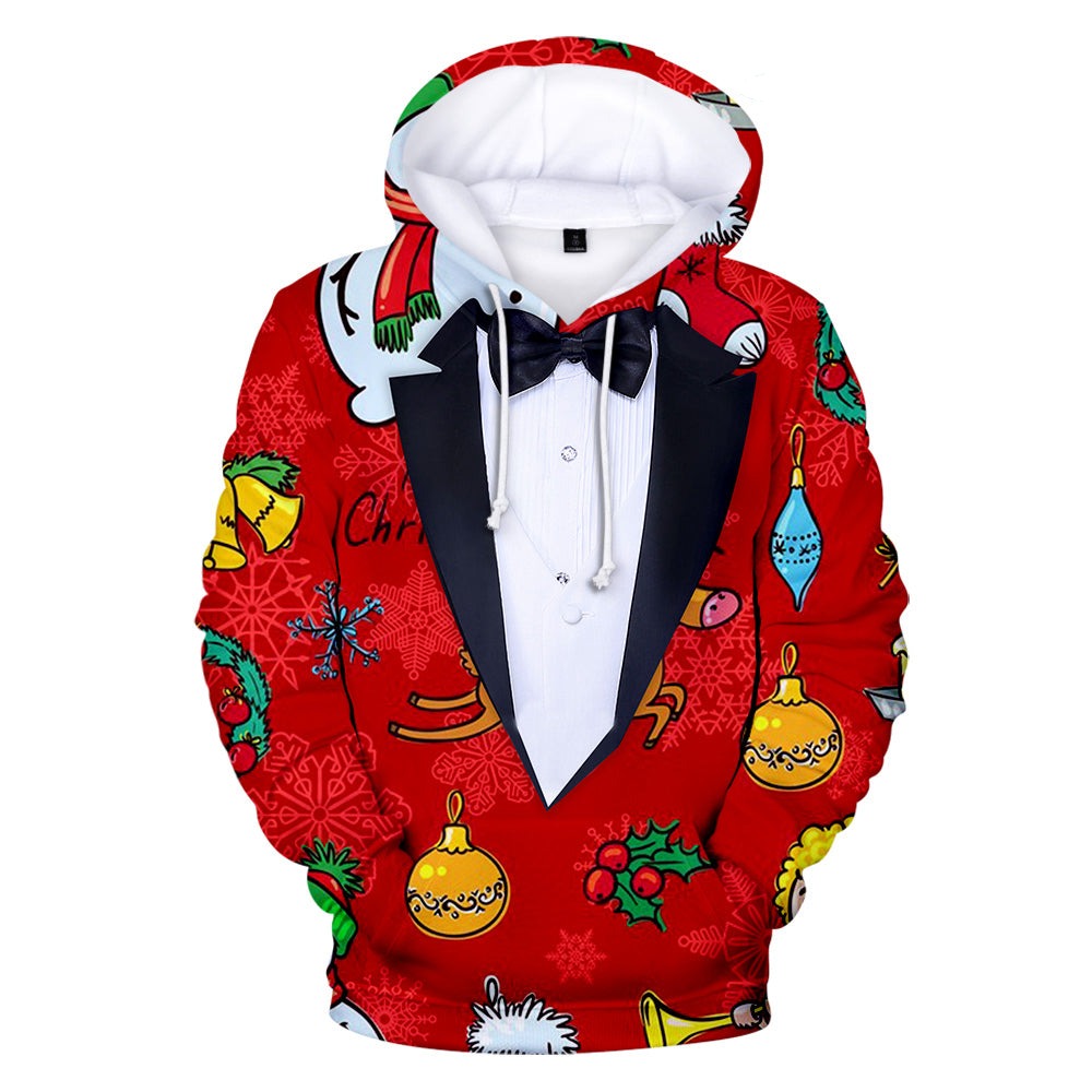 Weihnachts-Digitaldruck-3D-Hoodie-Kollektion