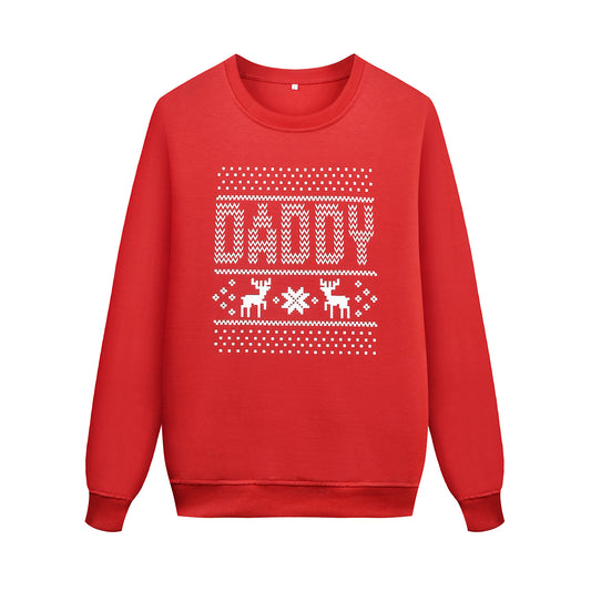 Elk Printed Christmas Family Matching Sweater