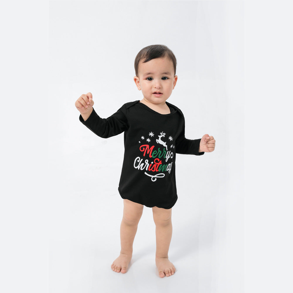 Merry Christmas Printed Family Matching Pajamas Set