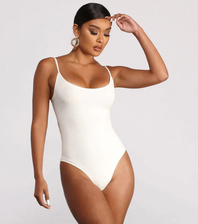 Backless String Triangle One-piece Summer Bikini