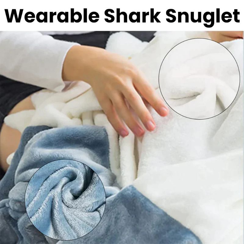 Snug Hooded Shark Blanket