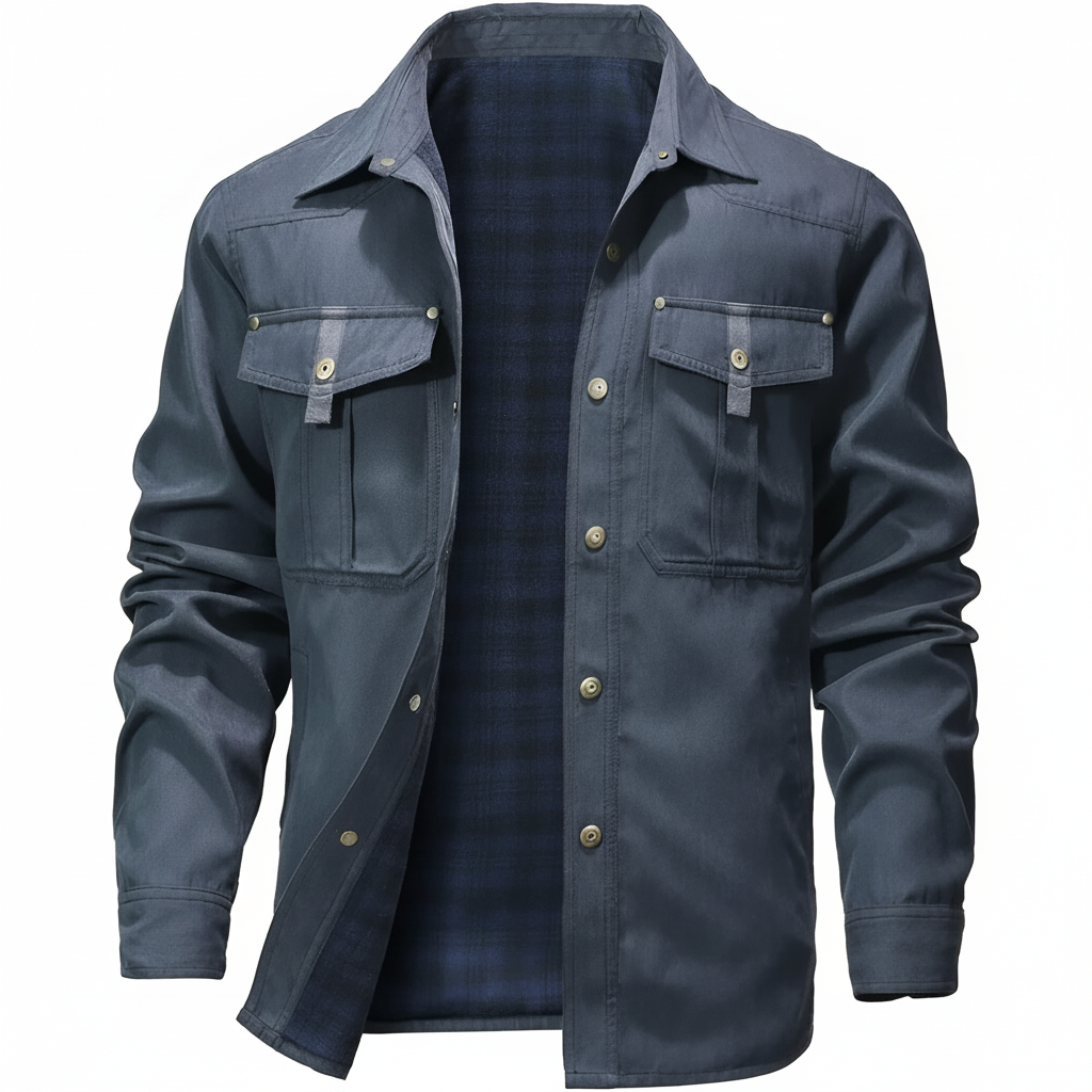 Flannel Plaid Lined Jacket