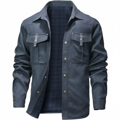 Flannel Plaid Lined Jacket