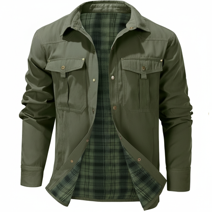 Flannel Plaid Lined Jacket