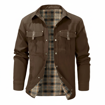 Flannel Plaid Lined Jacket