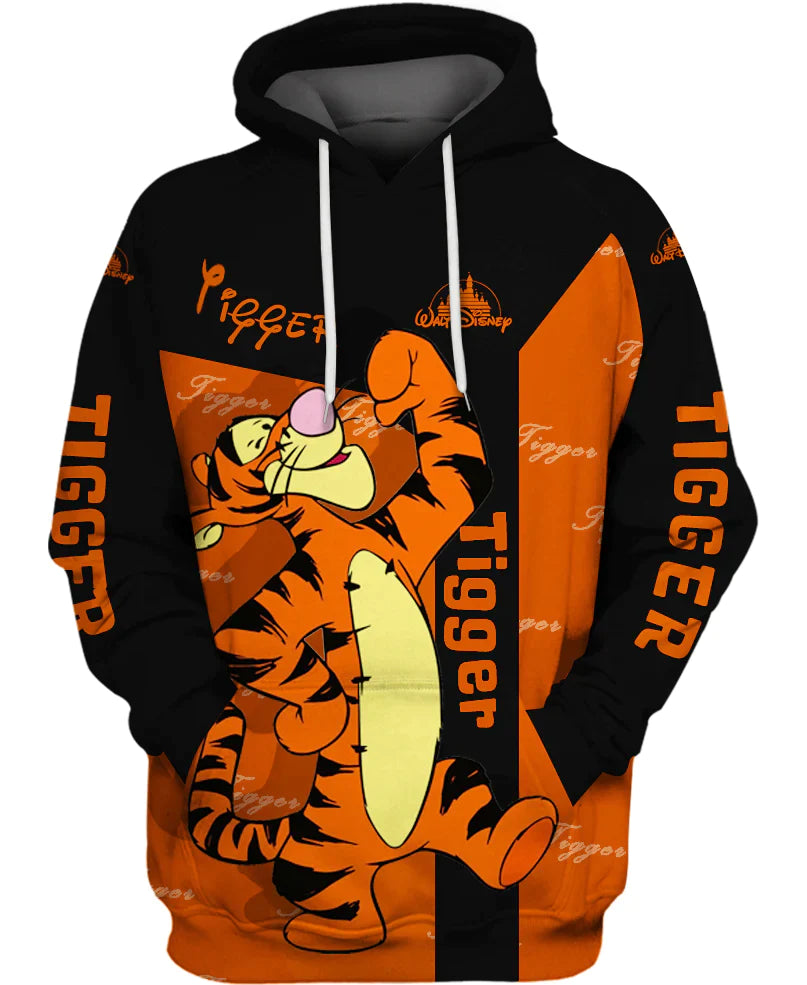 Adorable Tigger Character Hoodie