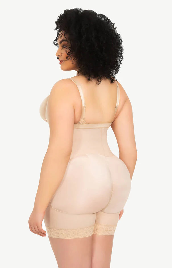 Air Slim Firm Tummy Compression Bodysuit Shaper With Butt Lifter