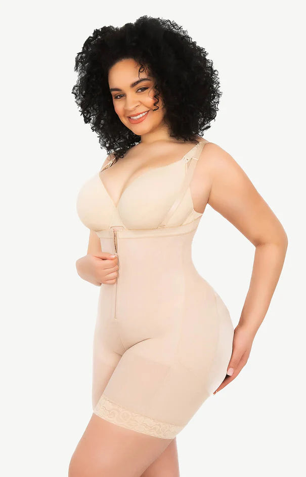 Air Slim Firm Tummy Compression Bodysuit Shaper With Butt Lifter