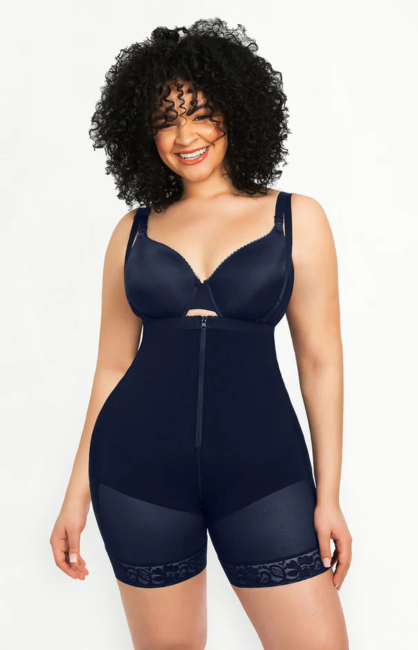 Air Slim Firm Tummy Compression Bodysuit Shaper With Butt Lifter