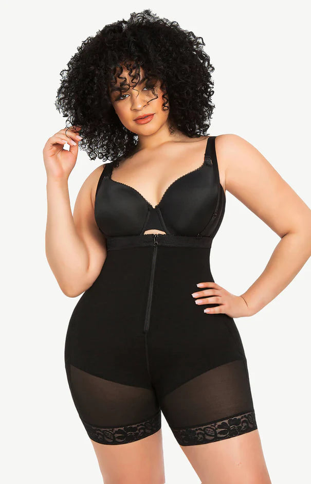 Air Slim Firm Tummy Compression Bodysuit Shaper With Butt Lifter