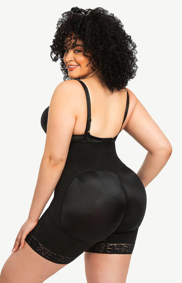 Air Slim Firm Tummy Compression Bodysuit Shaper With Butt Lifter