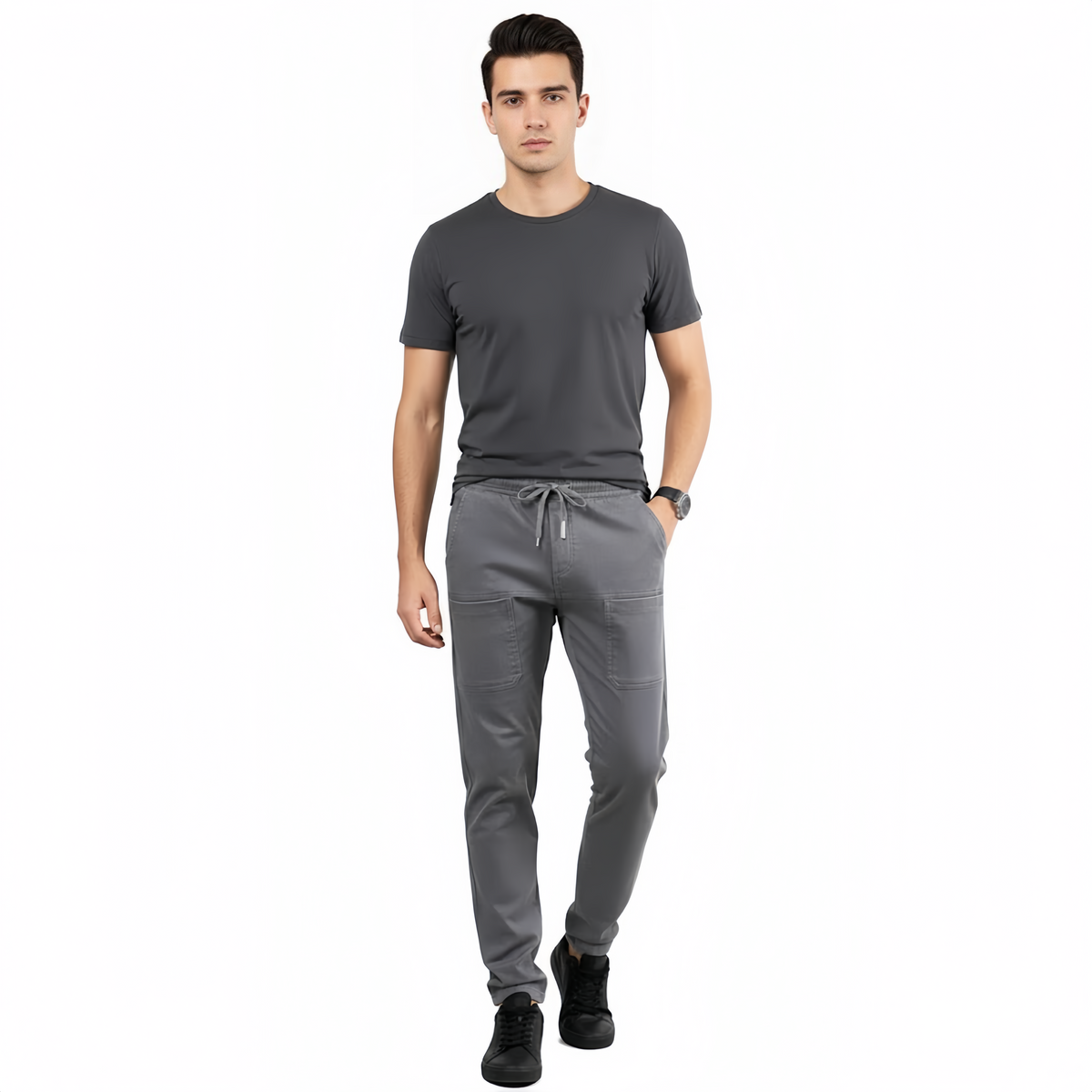 High Stretch Multi Pocket Cargo Pants For Men
