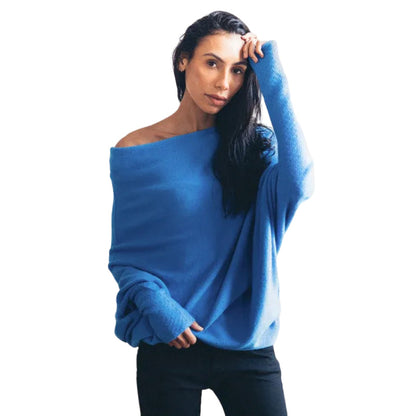 Pull asymétrique drapé