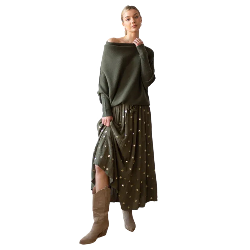 Asymmetric Draped Jumper