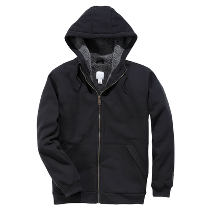 Rain Defender Sherpa Lined Full Zip Hoodies With Midweight Warmth For Men